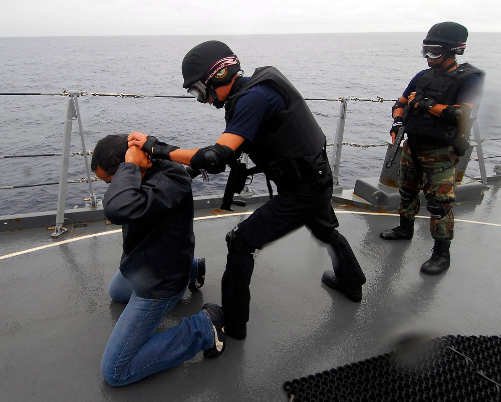 Maritime interdiction team training