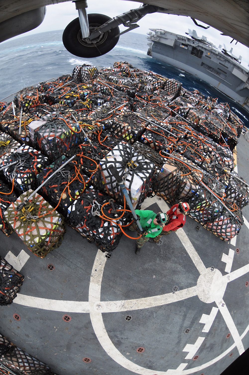 USS Ronald Reagan, USNS Bridge Replenish At Sea