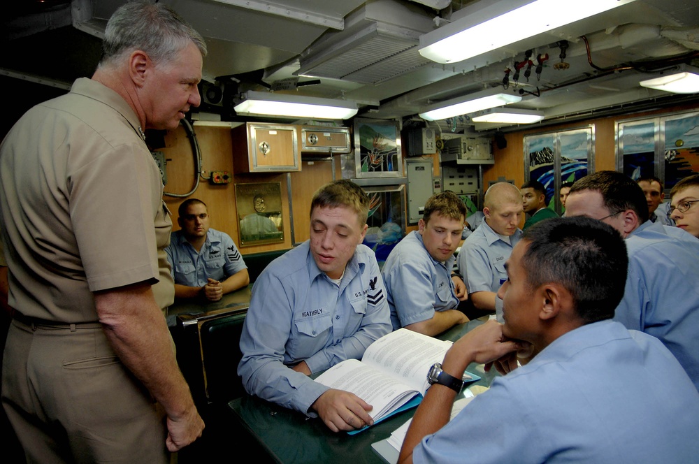 Around the world visit stops in Pearl Harbor