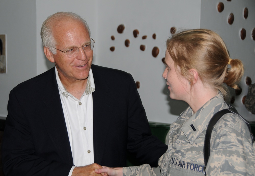 Congressional delegation visits Camp Eggers