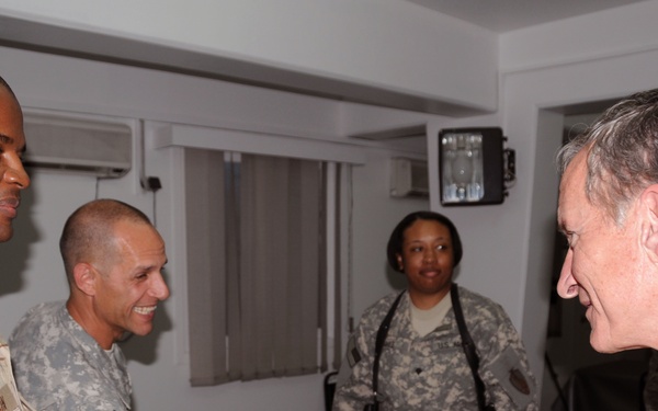 Congressional delegation visits Camp Eggers