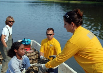 Passing along oyster shells