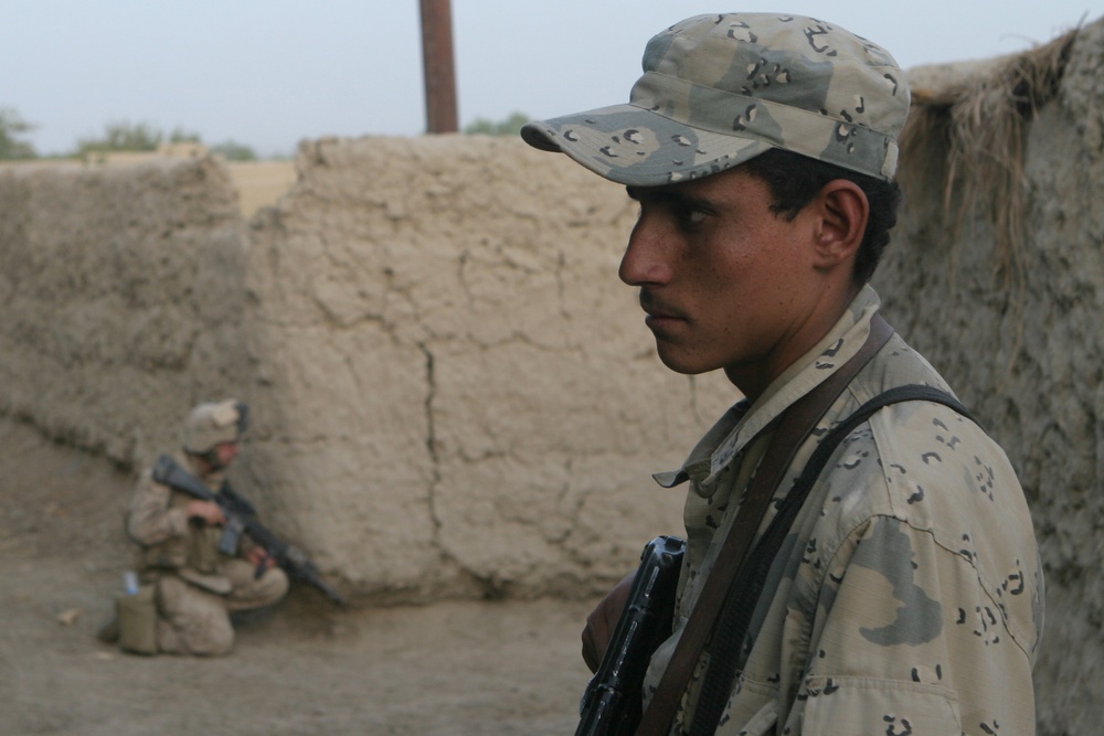 Patrol through Helmand province