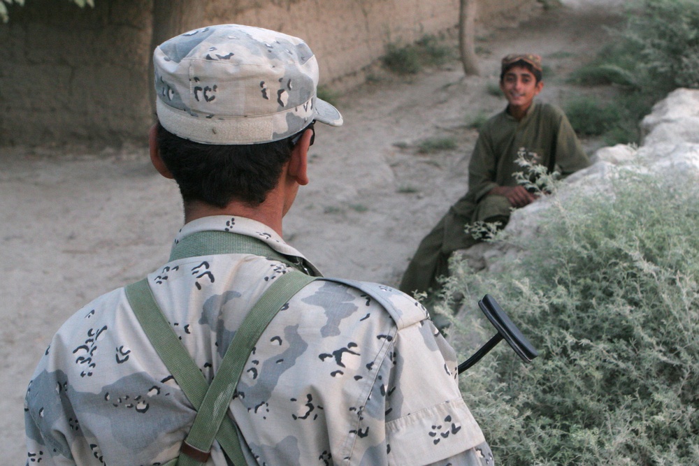 Patrol through Helmand province