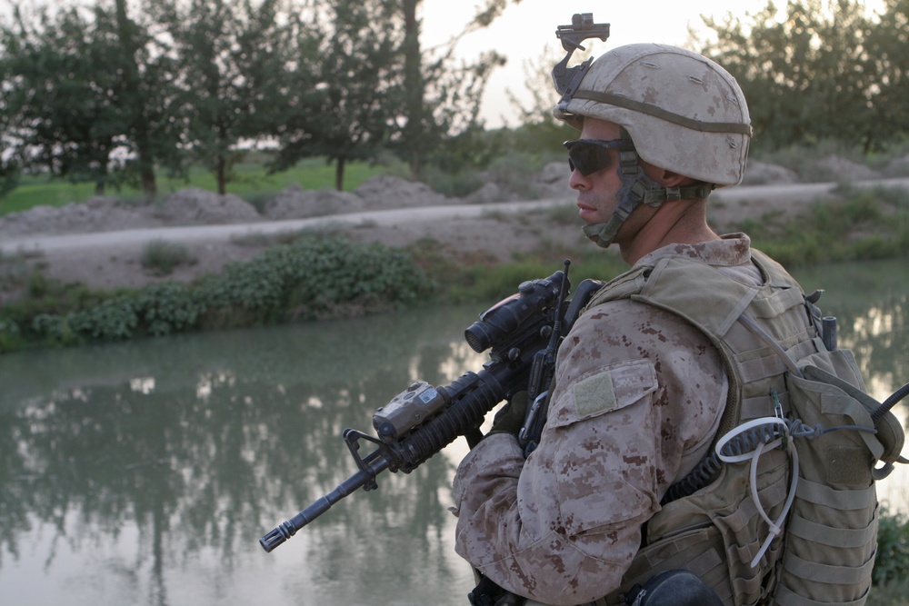 Patrol through Helmand province