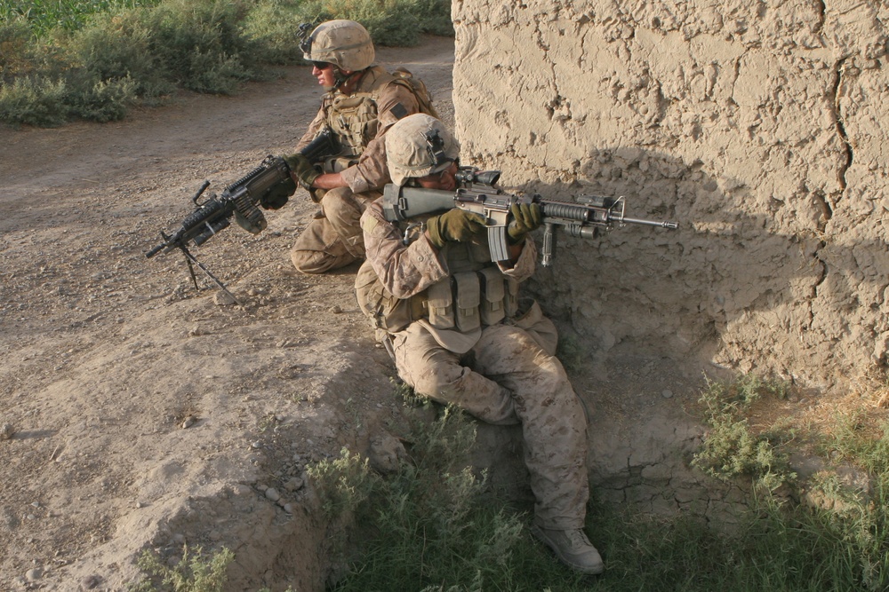 Patrol through Helmand province