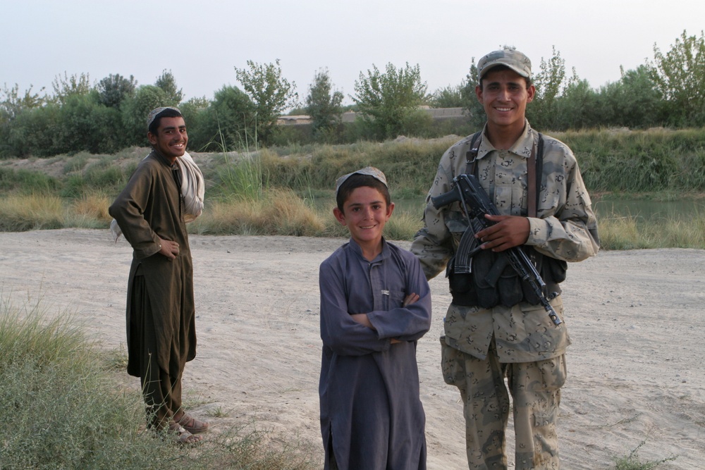 Patrol through Helmand province