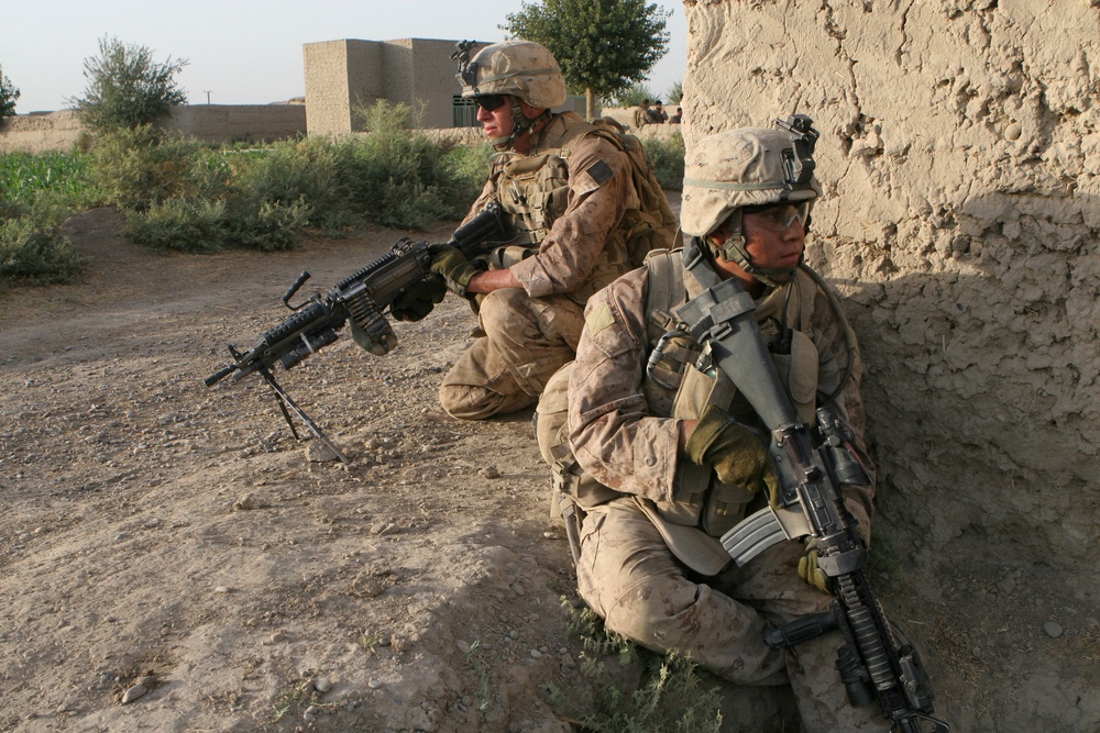 Patrol through Helmand province