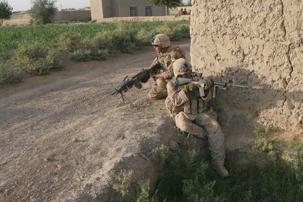 Patrol through Helmand province