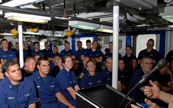 U.S. Coast Guard Cutter en route to Georgia for Humanitarian Relief Efforts