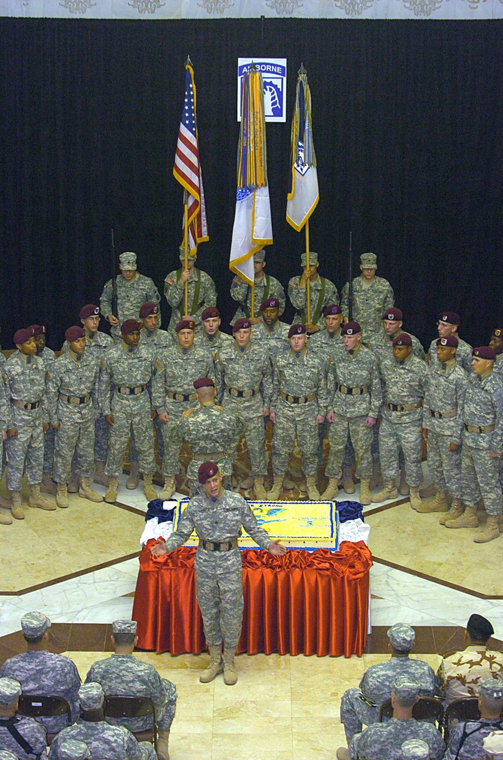 Camp Victory paratroopers celebrate airborne history, XVIII Airborne Corps birthday