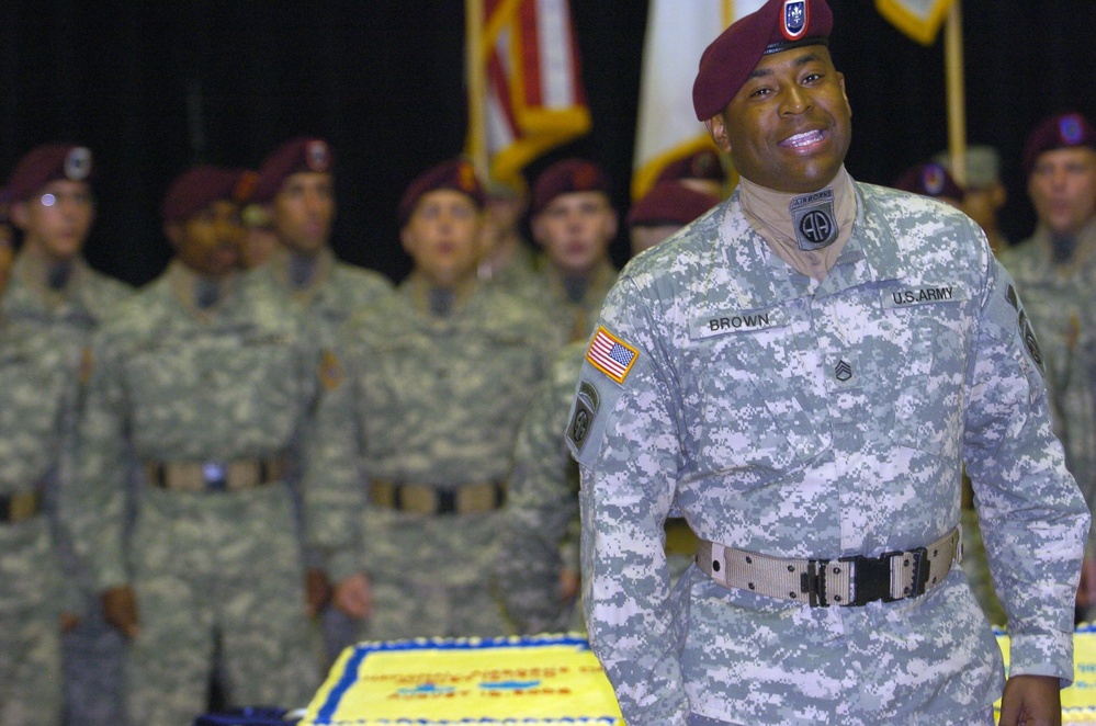 Camp Victory paratroopers celebrate airborne history, XVIII Airborne Corps birthday