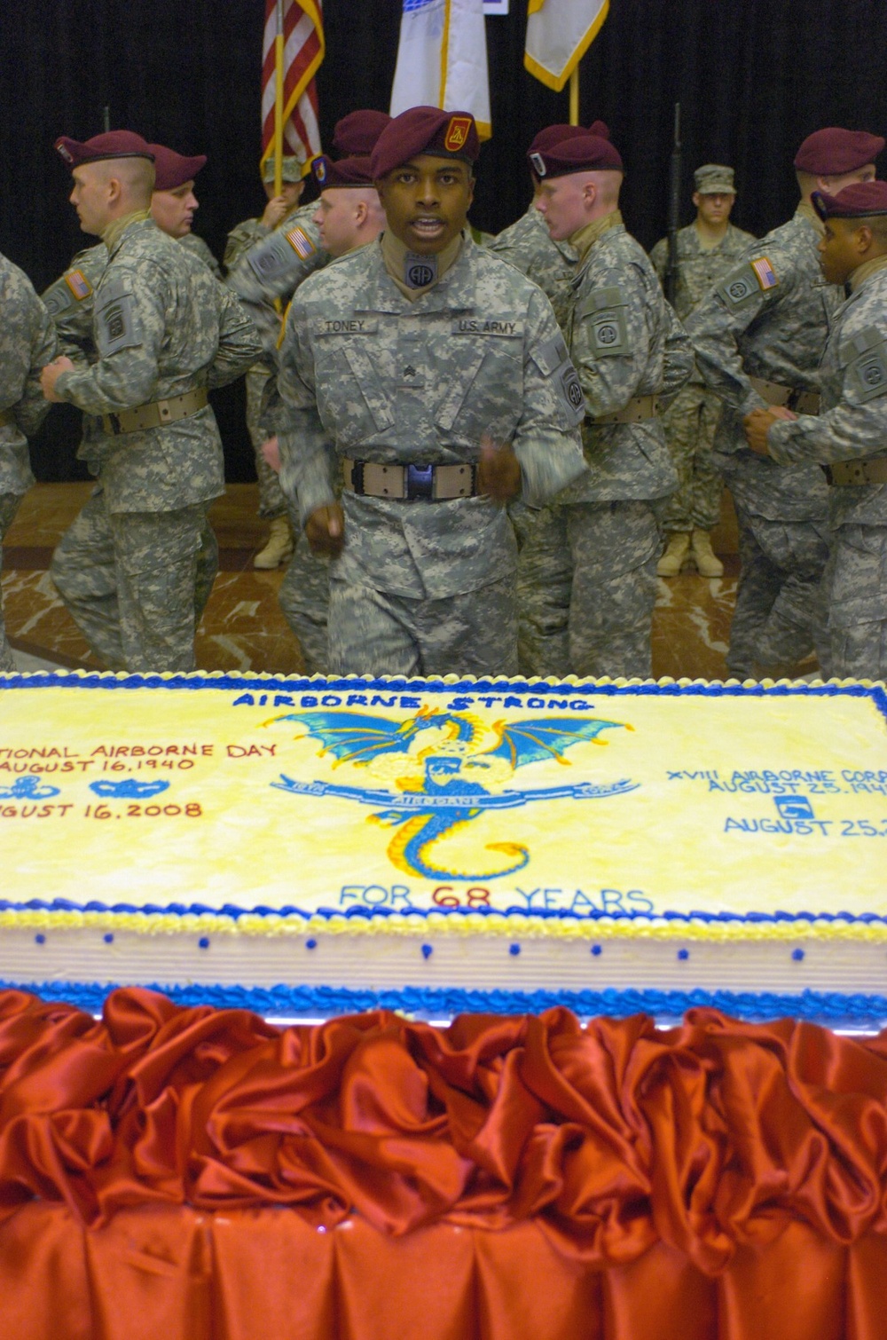 Camp Victory paratroopers celebrate airborne history, XVIII Airborne Corps birthday