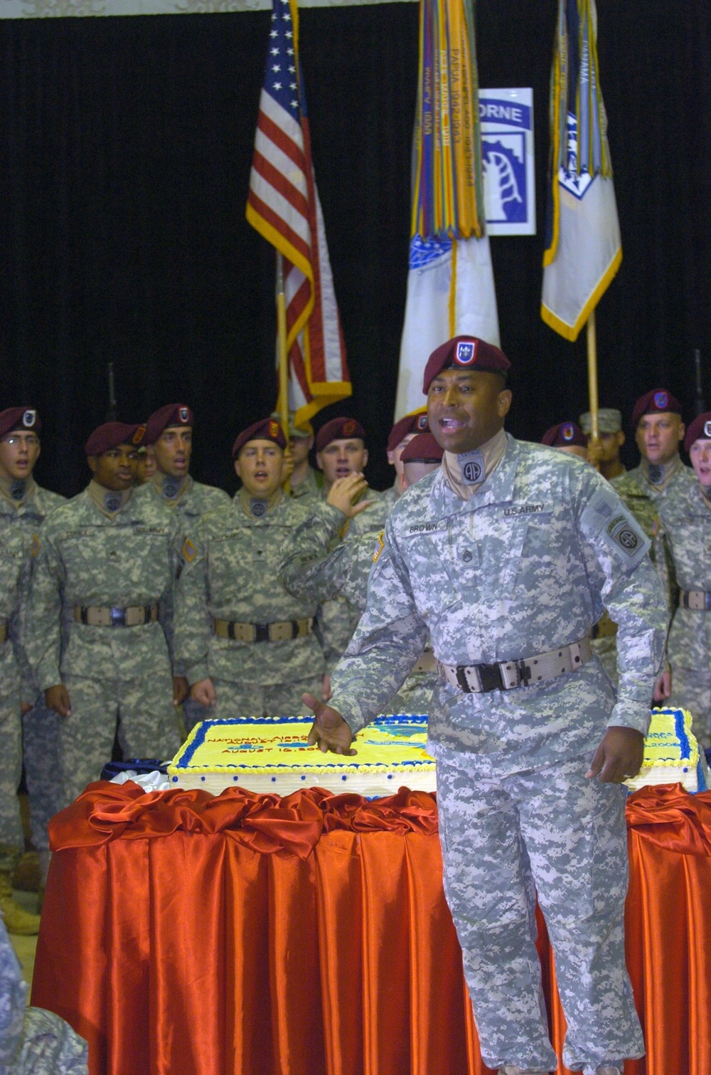 Camp Victory paratroopers celebrate airborne history, XVIII Airborne Corps birthday