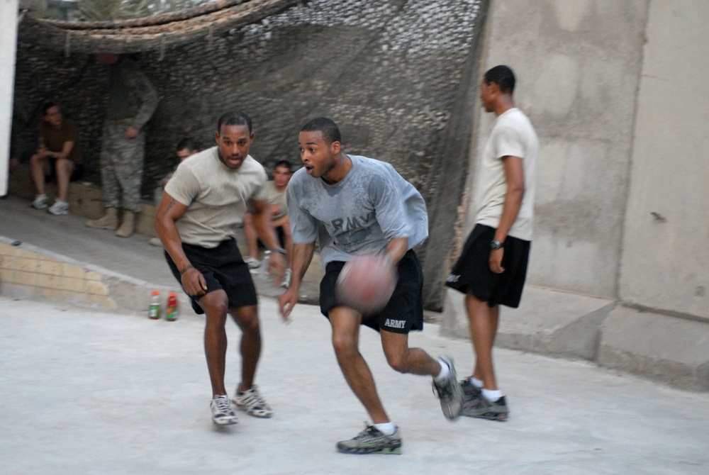 Basketball comes to FOB Callahan