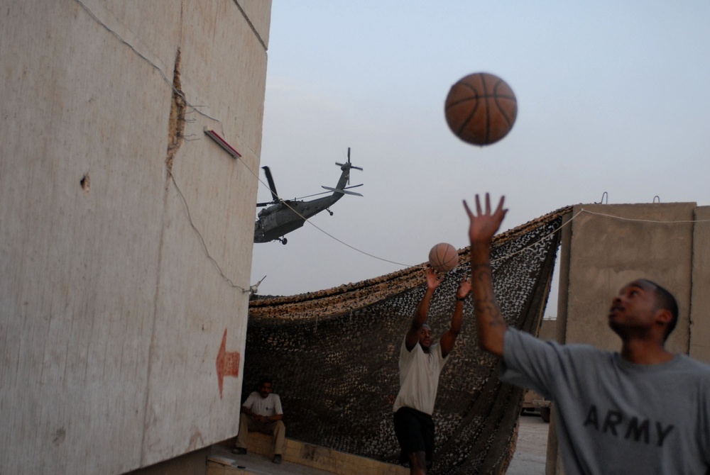 Basketball comes to FOB Callahan