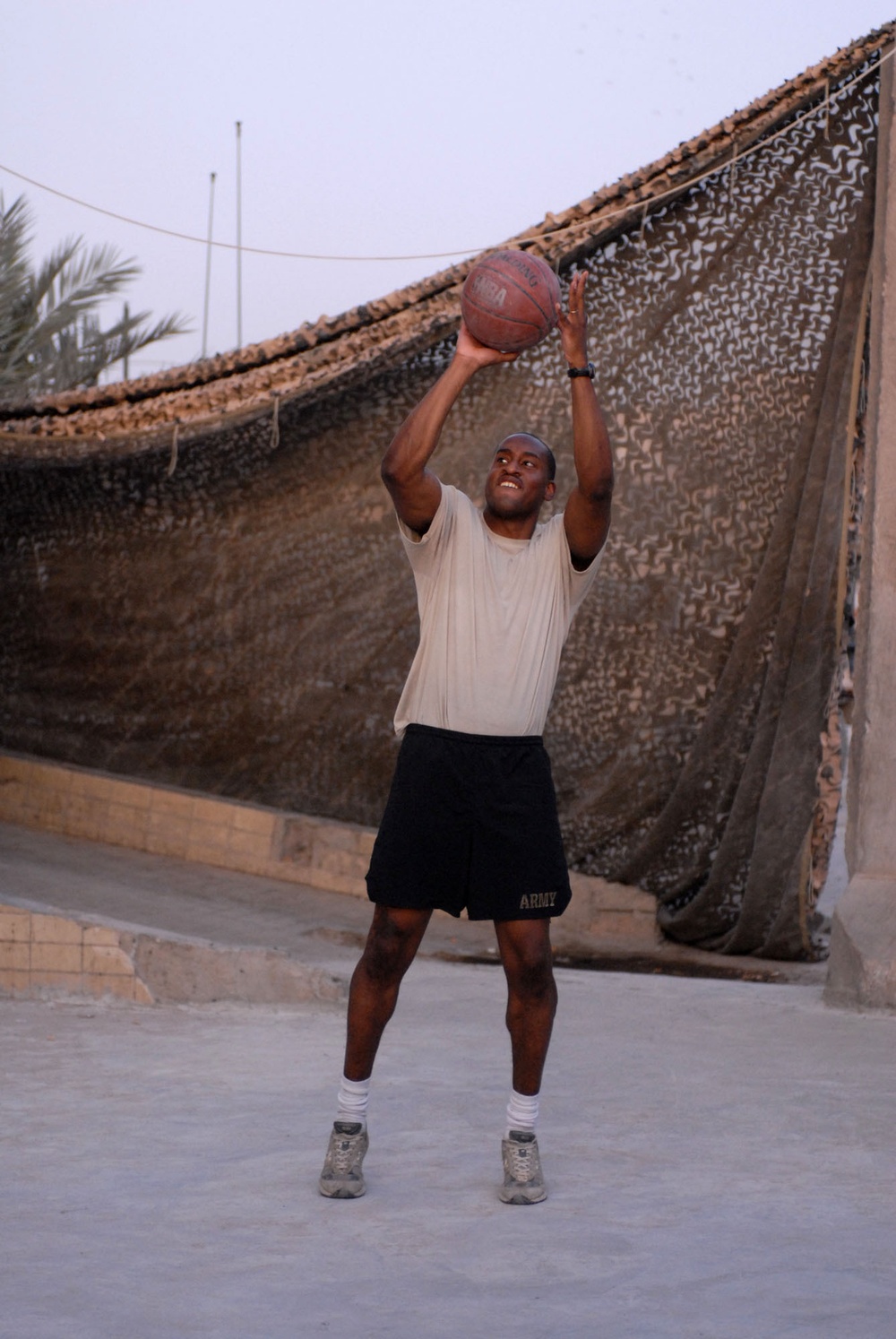 Basketball comes to FOB Callahan