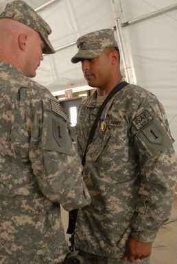 Thor Soldier receives Purple Heart
