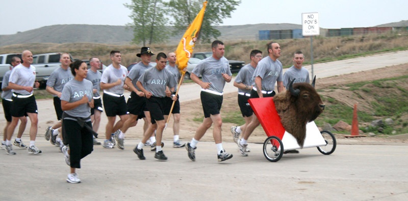 Warhorse Brigade cases colors for Iraq deployment