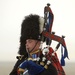 Royal Scots Dragoon Guards Piper Plays His Pipes