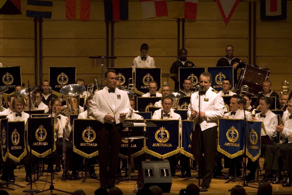 Royal Australian Navy performs concert
