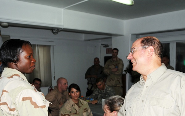 Secretary of the Navy visits Afghanistan