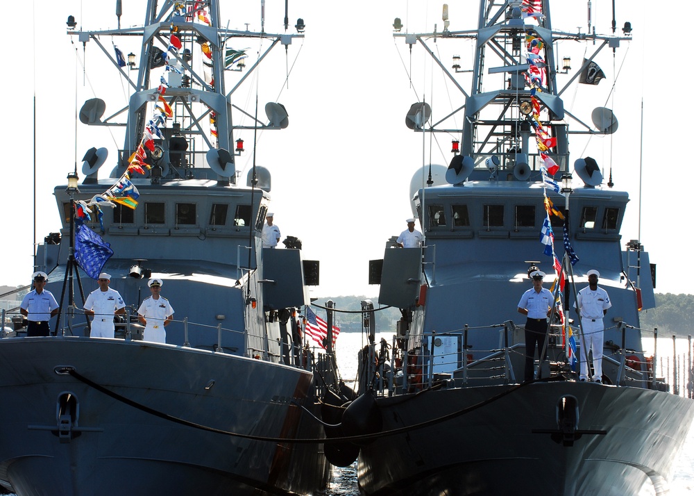 Inter-Service Transfer Ceremony aboard USS Monsoon