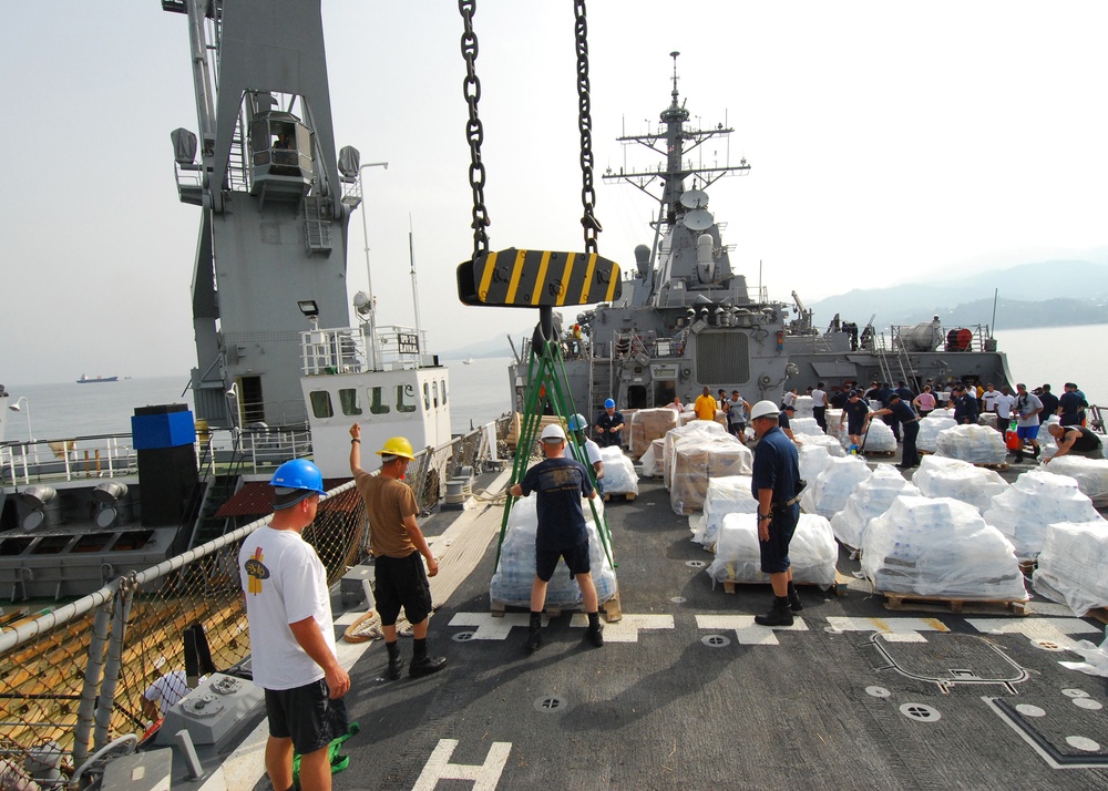 USS McFaul provides assistance for Georgia