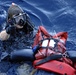 USS Blue Ridge Search and Rescue Swimmers Practice Man overboard drill