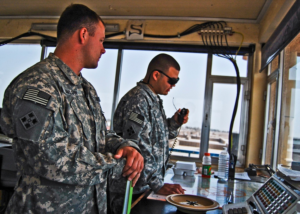 Air traffic controllers keep skies safe for coalition forces aircraft