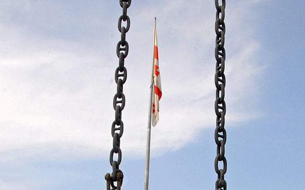 Hauling in the supplies for Georgia