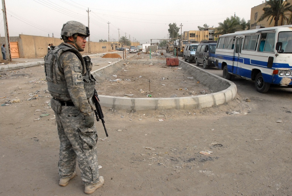 Silver Lions provide security in Adhamiyah district