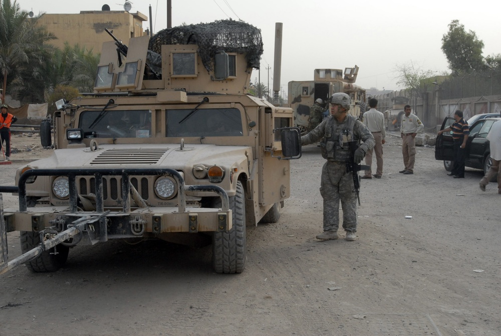 Silver Lions provide security in Adhamiyah district