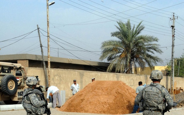 Silver Lions provide security in Adhamiyah district