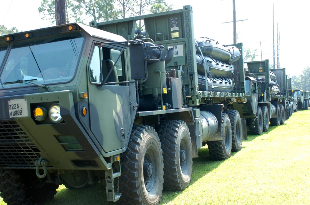 Louisiana National Guard Engineers Arrives in the Western Part of the State