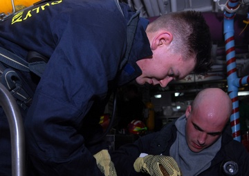 General Quarters Drill Aboard USS Ronald Reagan