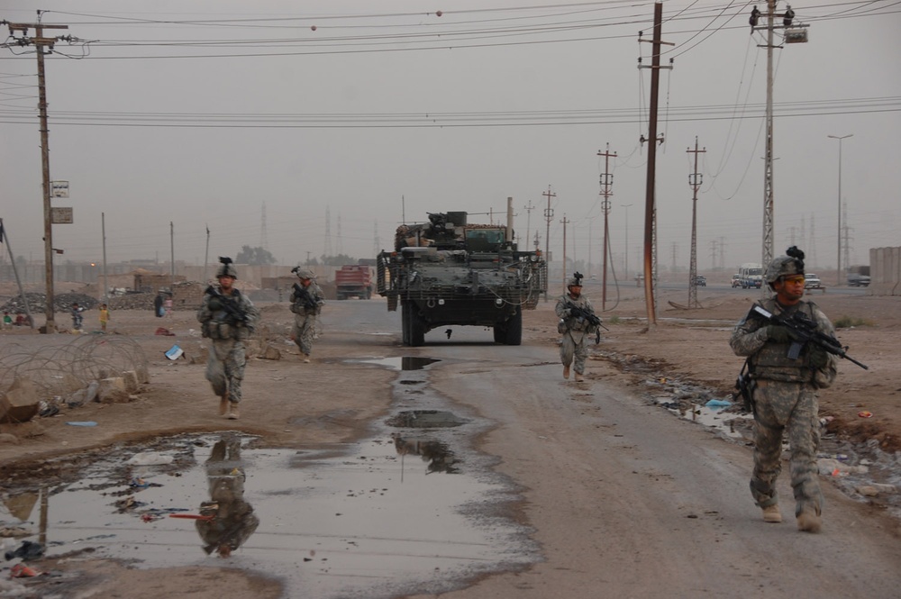 Wolfhounds Work with Iraqi Security Forces