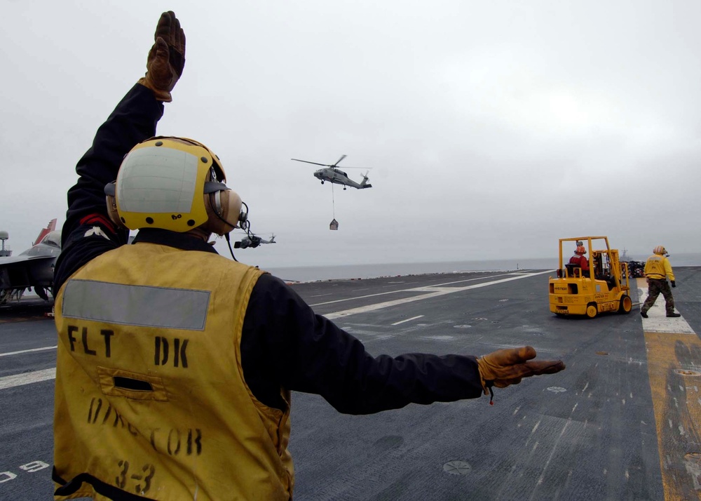 Replenishment Aboard USS George Washington