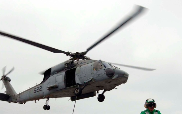 Replenishment aboard George Washington