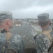 Louisiana National Guard sets up a road block in the upper 9th Ward of New Orleans