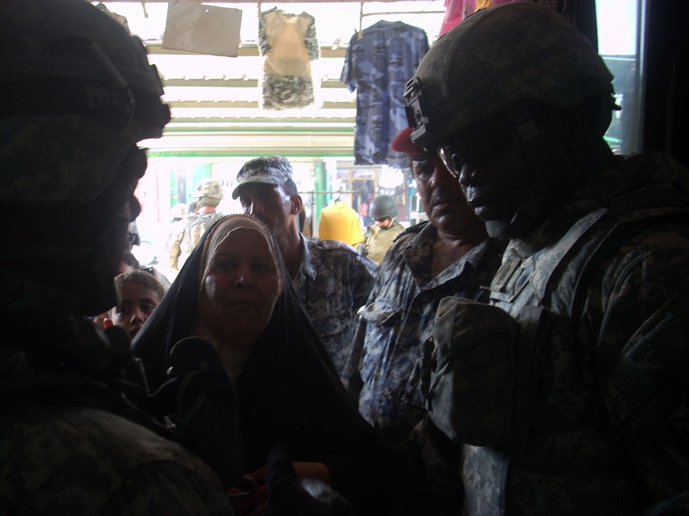 MNF-I Senior Enlisted Leader Visits 1st BCT 'Raider,' 4th Inf. Div. Soldiers