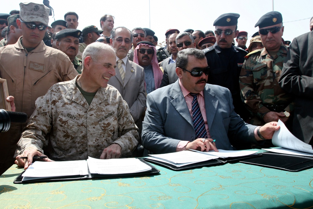 Anbar Provincial Iraqi Control Ceremony