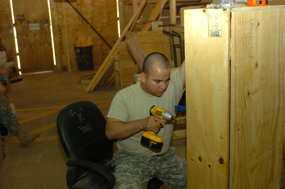 It's All Wood for Selected Members of the 602nd Maintenance Company