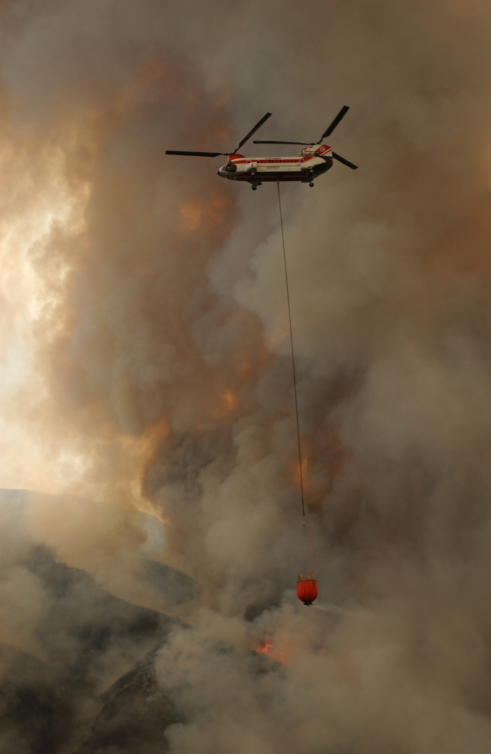 Army Firefighters Help Contain Flames