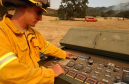 Army Firefighters Help Contain Flames