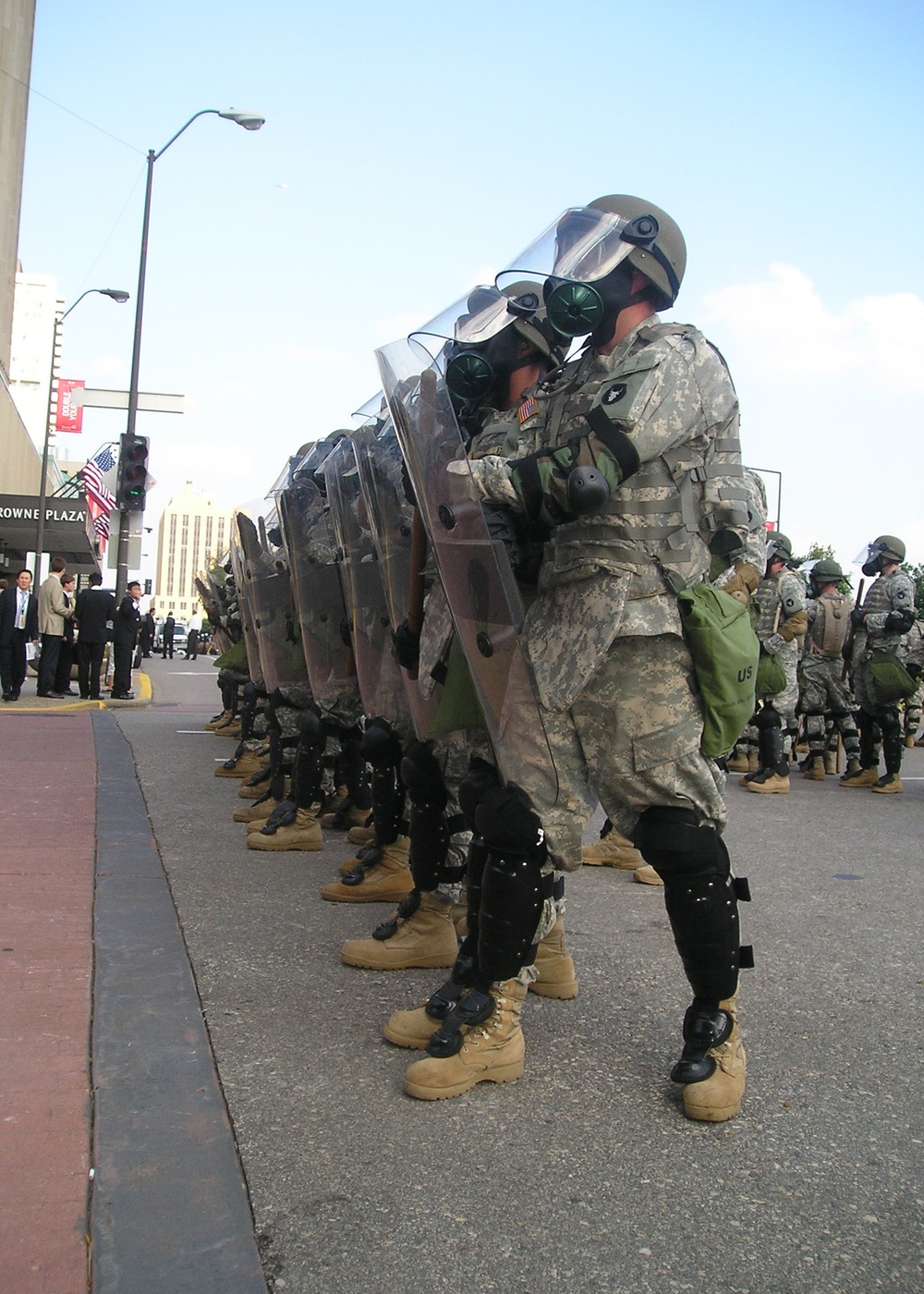 Minnesota National Guard Soldiers Assist St. Paul Police in Quelling Demonstrators