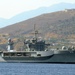 USS Mount Whitney Departs Souda Harbor