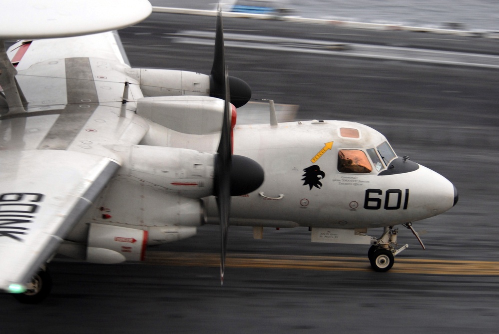 Landing on the USS Ronald Reagan