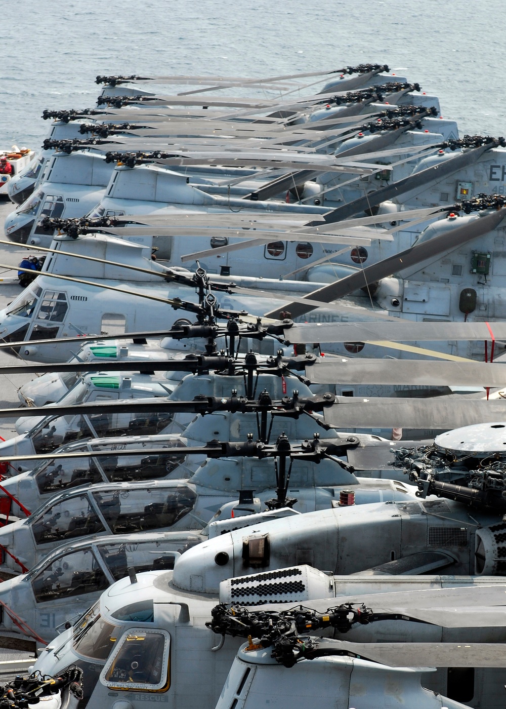 Abundant airpower aboard the USS Iwo Jima