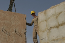 Marines add additional protection for Government Center: T-walls installed to protect base from sniper fire